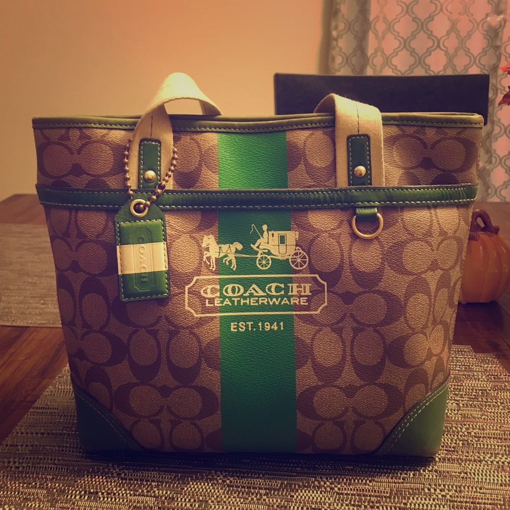 Authentic Coach mini tote